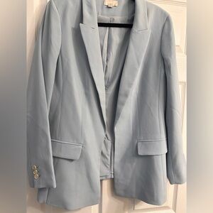 LOFT Soft Blue Women's Suit Jacket